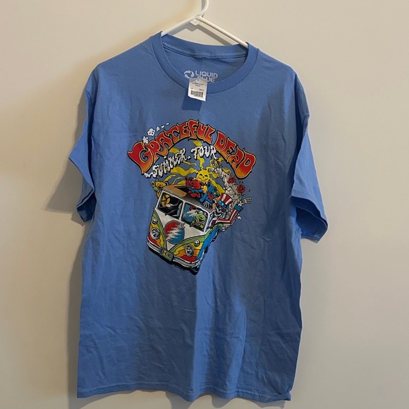 Liquid Blue Grateful Dead Blue T-Shirt - Picture 4 of 5